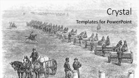  Presentation with dakota - Colorful PPT theme enhanced with work horse - agriculture in dakota usa sowing backdrop and a white colored foreground