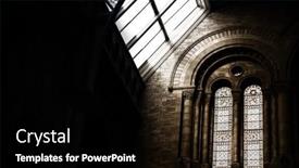  Presentation with stained glass - PPT theme having 1st-december-2019-inside background and a black colored foreground