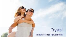  Presentation with friendship - Amazing theme having 2 0 - holidays vacation love and friendship backdrop and a sky blue colored foreground