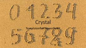  Presentation with footsteps footprints in the sand - PPT layouts having 2 0 - numbers from 0 to 9 background and a  colored foreground