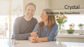  Presentation with romantic birthday couple celebrate - PPT layouts featuring 2 0 - romantic middle age couple sitting background and a  colored foreground