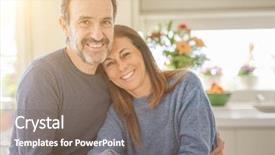  Presentation with romantic birthday couple celebrate - PPT layouts enhanced with 2 0 - romantic middle age couple sitting background and a gray colored foreground