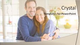  Presentation with romantic birthday couple celebrate - Amazing slide deck having 2 0 - romantic middle age couple sitting backdrop and a  colored foreground