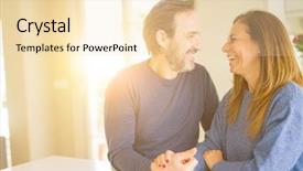  Presentation with romantic - PPT layouts with 2 0 - romantic middle age couple sitting background and a  colored foreground