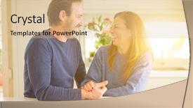  Presentation with romantic birthday couple celebrate - Audience pleasing slide set consisting of 2 0 - romantic middle age couple sitting backdrop and a lemonade colored foreground