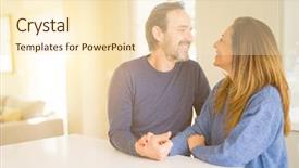  Presentation with romantic - Colorful theme enhanced with 2 0 - romantic middle age couple sitting backdrop and a lemonade colored foreground