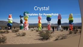  Presentation with nevada desert - 