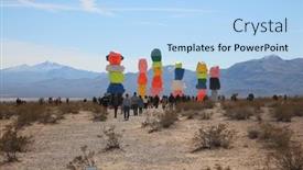  Presentation with nevada desert - 