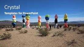  Presentation with nevada desert - 