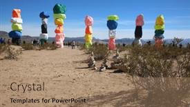  Presentation with nevada desert - 