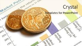  Presentation with performance - Slides enhanced with a market performance graph background and a cream colored foreground