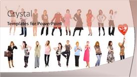  Presentation with groups - Audience pleasing PPT theme consisting of 2-groups backdrop and a coral colored foreground