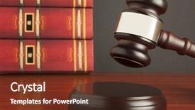  Presentation with gavel - Audience pleasing theme consisting of 2 opinions - gavel backdrop and a tawny brown colored foreground