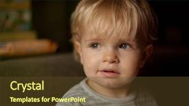  Presentation with baby - Cool new slide deck with 2 years - adorabla baby with one year backdrop and a tawny brown colored foreground