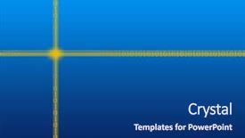  Presentation with binary blue - Colorful PPT theme enhanced with 2 yellow rays of binary backdrop and a ocean colored foreground