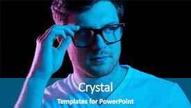  Presentation with ultra - Colorful presentation design enhanced with 20 20 vision - people concept - portrait backdrop and a teal colored foreground