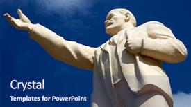  Presentation with way - Slide deck enhanced with 20 century - this way background and a navy blue colored foreground