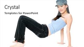  Presentation with hip hop - Amazing theme having 20 s dancing - model looking casual and hip backdrop and a  colored foreground