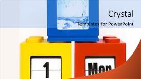  Presentation with blue red and yellow - Slides with 2006 - date calendar with yellow1 mon background and a teal colored foreground