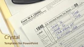  Presentation with government - Presentation enhanced with 2006 - government taxes background and a  colored foreground