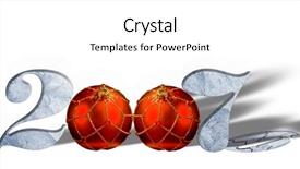  Presentation with 50 year anniversary - Cool new slide deck with 2006 - year 2007 on a white backdrop and a white colored foreground