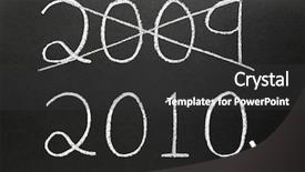 Presentation with writing - Presentation theme enhanced with 2009 and writing 2010 background and a dark gray colored foreground