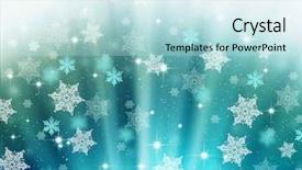 Presentation with winter border - Colorful PPT theme enhanced with 2010 background - winter border backdrop and a sky blue colored foreground