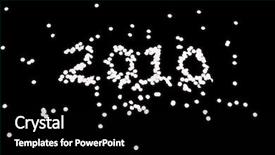  Presentation with sprinkles dots as a - Amazing presentation design having 2010 made of coloured papers backdrop and a  colored foreground