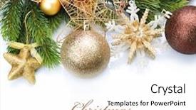  Presentation with vintage christmas - Presentation having christmas vintage border over white background and a white colored foreground