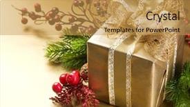  Presentation with christmas kids clipart - PPT layouts consisting of new year 2011 celebration - christmas background and a yellow colored foreground