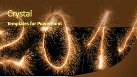  Presentation with light sign - PPT layouts featuring 2011 sign made by light background and a tawny brown colored foreground