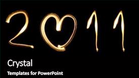  Presentation with black yellow - Presentation having 2011 written in yellow background and a black colored foreground