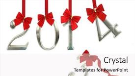  Presentation with new year - PPT theme having 2013 - new year 2014 is coming background and a sky blue colored foreground