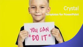  Presentation with snow - Colorful slide deck enhanced with 2013 on snow at mountains backdrop and a wine colored foreground