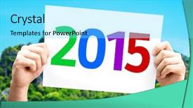  Presentation with 2018 beach - Theme featuring 2015 card with a beach background and a arctic colored foreground