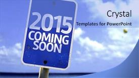  Presentation with coming soon - Presentation having 2015 coming soon sign background and a light blue colored foreground