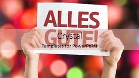  Presentation with german - Beautiful presentation featuring 2015 goals - all the best in german backdrop and a coral colored foreground