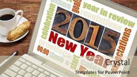  Presentation with 2019 chinese new year - Beautiful presentation theme featuring 2015 new year concept - word backdrop and a soft green colored foreground