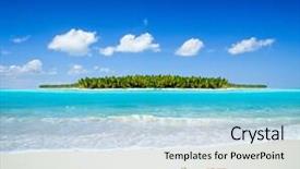  Presentation with holiday - PPT theme consisting of 2015 on beach - concept holiday background and a  colored foreground