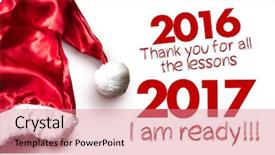  Presentation with thank - Slide deck enhanced with 2016 - thank you for all background and a coral colored foreground