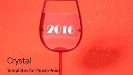  Presentation with celebrations - Presentation featuring 2016 celebrations new year concept background and a  colored foreground