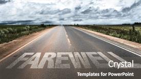 Presentation with farewell - Audience pleasing slide set consisting of 2016 free - farewell backdrop and a gray colored foreground