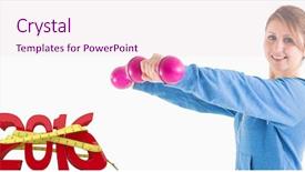  Presentation with cheerful - PPT layouts featuring 2016 free - portrait of cheerful beautiful woman background and a  colored foreground