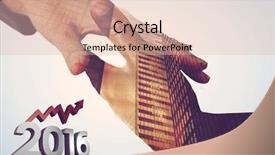  Presentation with graphic - Beautiful PPT layouts featuring 2016 graphic against composite image backdrop and a lemonade colored foreground