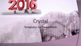  Presentation with shaking hands - Theme with 2016 graphic against composite image background and a  colored foreground