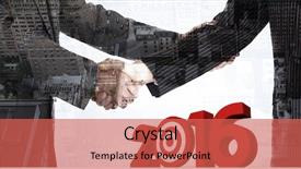  Presentation with graphic - Beautiful PPT layouts featuring 2016 graphic against composite image backdrop and a  colored foreground