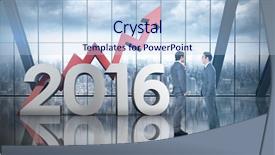  Presentation with elephant in the room - Amazing slide set having 2016 growth - businessmen talking against room backdrop and a sky blue colored foreground