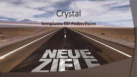  Presentation with goals - Cool new PPT theme with 2016 growth - new goals in german written backdrop and a light gray colored foreground