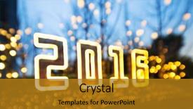  Presentation with light led - Amazing presentation design having 2016 happy new year illuminated backdrop and a  colored foreground