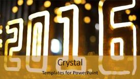  Presentation with light led - Beautiful slide deck featuring 2016 happy new year illuminated backdrop and a  colored foreground